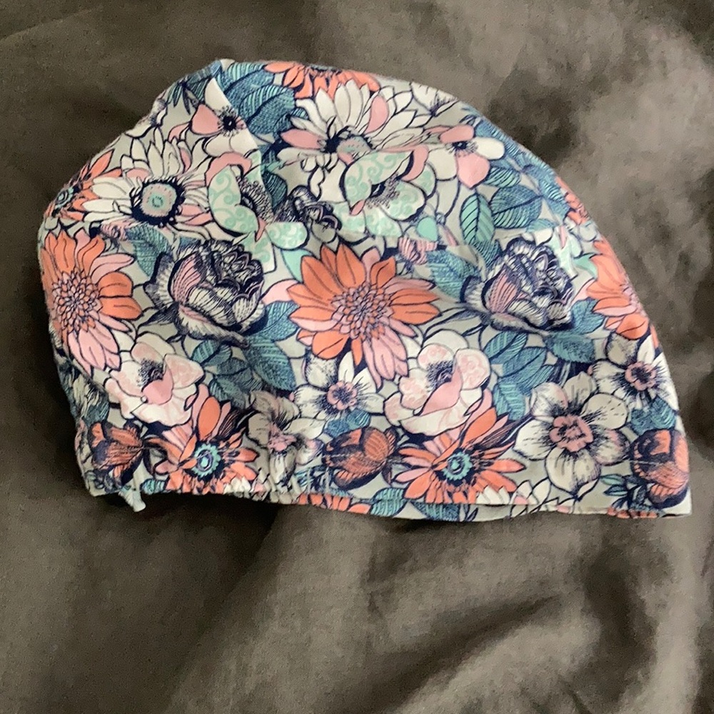 Satin lined scrub cap